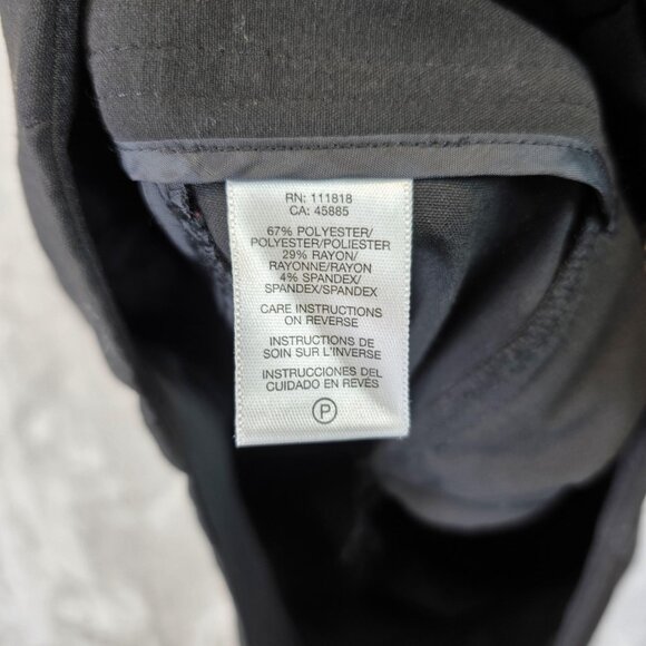 Michael Kors Pants Womens 8 Petite Black Cropped Trouser Dress Work Career - Picture 16 of 16